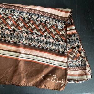 Anne Fogarty Scarf stripes and luxury pattern 45”x13”